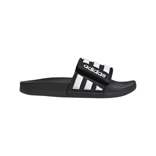 Boys' Adidas Adilette Comfort Adjustable Slide Sandals 1 Boys' Adidas Adilette Comfort Adjustable Slide Sandals