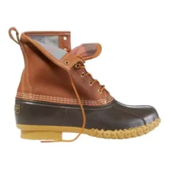 Men's L.L.Bean Flannel-Lined PrimaLoft 8 Inch Duck Boots