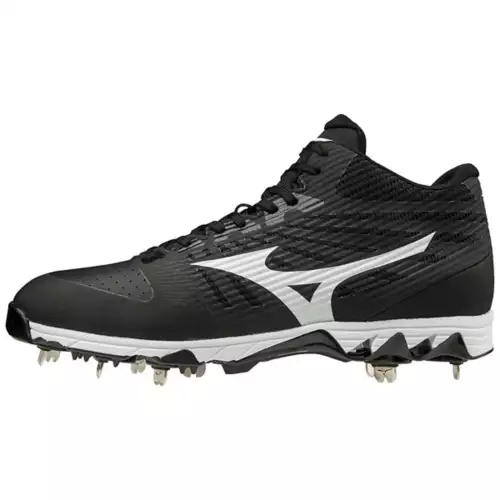 Men's Mizuno 9-Ambition Mid Metal Baseball Cleats 1 Men's Mizuno 9-Ambition Mid Metal Baseball Cleats